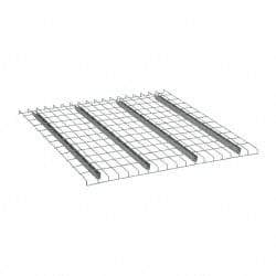 Nashville Wire - 46" Wide, 1-1/2" High, Open Shelving Welded Wire Decking - Steel, 48" Deep, Use with Pallet Racks - USA Tool & Supply