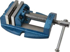 Wilton - 2-3/4" Jaw Opening Capacity x 1-7/8" Throat Depth, Horizontal Drill Press Vise - 3" Wide x 1-7/8" High Jaw, Stationary Base, Standard Speed, 8-1/2" OAL x 3.2" Overall Height, Cast Iron - USA Tool & Supply