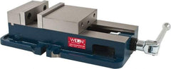 Wilton - 6" Jaw Width, 7-1/2" Jaw Opening Capacity, Horizontal Stationary Machine Vise - Manual Operation, 1 Station, 19-45/64" Long x 6.7" High x 1-3/4" Deep, 2" Jaw Height, 85,000 psi Max Clamp Force, Ductile Alloy - USA Tool & Supply