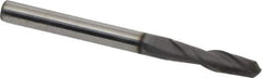 Niagara Cutter - 1/8" Diam, 1/2" LOC, 2 Flute Solid Carbide Ball End Mill - Diamond Finish, Single End, 1-1/2" OAL, 1/8" Shank Diam, Spiral Flute - USA Tool & Supply