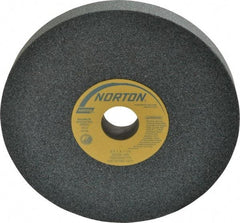 Norton - 8" Diam x 1-1/4" Hole x 1" Thick, J Hardness, 60 Grit Surface Grinding Wheel - Silicon Carbide, Type 1, Medium Grade, 3,600 Max RPM, Vitrified Bond, No Recess - USA Tool & Supply