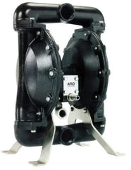 ARO/Ingersoll-Rand - 1-1/2" NPT, Metallic, Air Operated Diaphragm Pump - Nitrile Diaphragm, Aluminum Housing - USA Tool & Supply