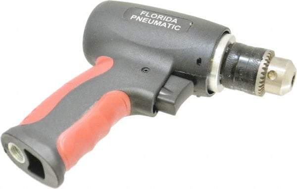 Florida Pneumatic - 3/8" Keyed Chuck - Pistol Grip Handle, 20,000 RPM, 4 CFM, 0.3333 hp, 60-90 psi - USA Tool & Supply