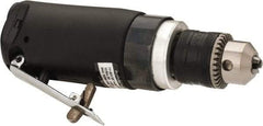 Florida Pneumatic - 3/8" Keyed Chuck - Inline Handle, 20,000 RPM, 4 CFM, 0.3333 hp, 60-90 psi - USA Tool & Supply