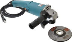 Makita - 5" Wheel Diam, 10,000 RPM, Corded Angle & Disc Grinder - 5/8-11 Spindle, 115 Volts, 9 Amps - USA Tool & Supply