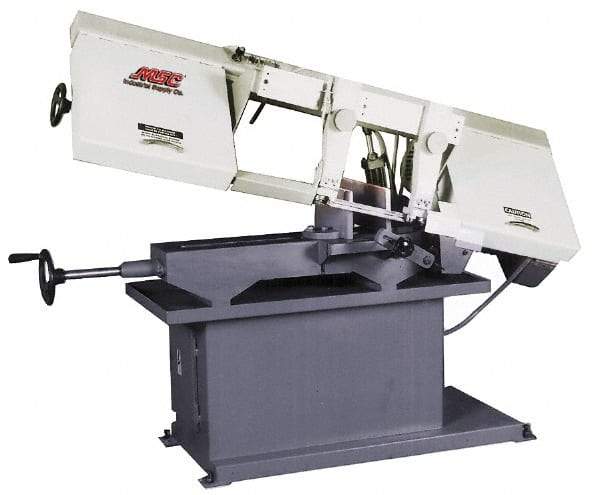Vectrax - 9 x 14-1/2" Max Capacity, Manual Step Pulley Horizontal Bandsaw - 82, 127, 186 & 300 SFPM Blade Speed, 110/220 Volts, 1-1/2 hp, 1 Phase - USA Tool & Supply