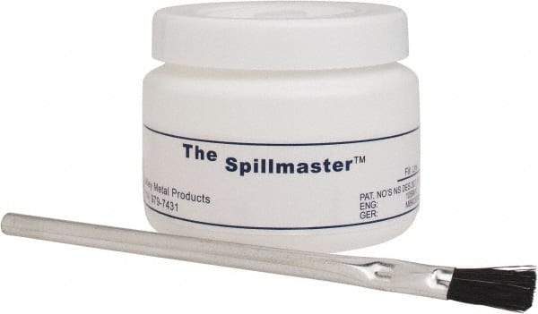 Made in USA - Spillproof Container - Polyethylene, White - USA Tool & Supply