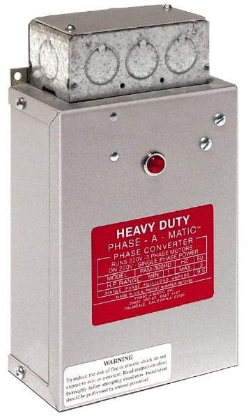 Made in USA - 20 to 30 hp Static Phase Converter - USA Tool & Supply