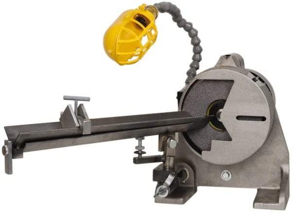 Made in USA - Drill Bit Sharpening Attachment - Compatible with Champ Drill Grinders, For Use On Spade Drill Bits - USA Tool & Supply