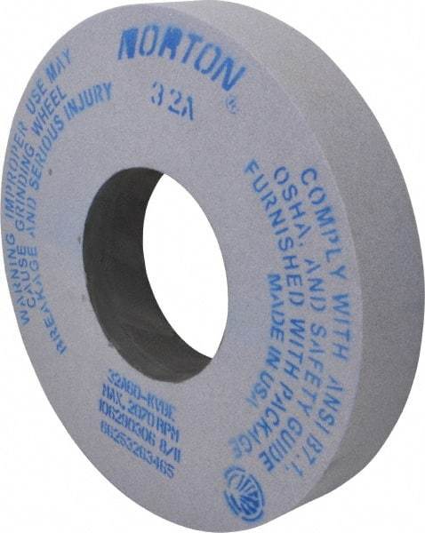 Norton - 12" Diam x 5" Hole x 2" Thick, K Hardness, 60 Grit Surface Grinding Wheel - Aluminum Oxide, Type 1, Medium Grade, 2,070 Max RPM, Vitrified Bond, No Recess - USA Tool & Supply