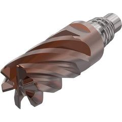 Corner Radius & Corner Chamfer End Mill Heads; Mill Diameter (mm): 20.00; Mill Diameter (Decimal Inch): 0.7874; Length of Cut (mm): 30.0000; Connection Type: E20; Overall Length (mm): 59.7000; Centercutting: Yes; Corner Radius (mm): 2.00; Minimum Helix An