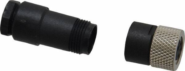 Brad Harrison - 4 Amp, Female Straight Field Attachable Connector Sensor and Receptacle - 60 VAC, 75 VDC, IP67 Ingress Rating - USA Tool & Supply