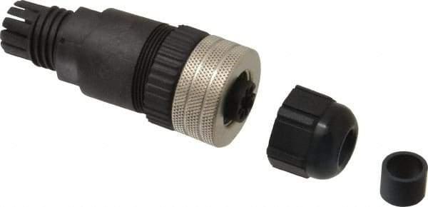 Brad Harrison - 4 Amp, Female Straight Field Attachable Connector Sensor and Receptacle - 30 VAC, 36 VDC, IP67 Ingress Rating - USA Tool & Supply