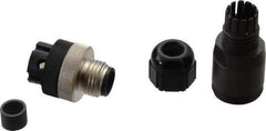 Brad Harrison - 4 Amp, Male Straight Field Attachable Connector Sensor and Receptacle - 250 VAC, 300 VDC, IP67 Ingress Rating - USA Tool & Supply