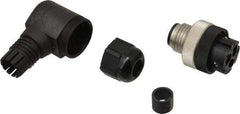 Brad Harrison - 4 Amp, Male 90° Field Attachable Connector Sensor and Receptacle - 250 VAC, 300 VDC, IP67 Ingress Rating - USA Tool & Supply