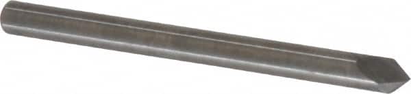 Accupro - 1/8" Diam 2 Flute Single End Solid Carbide Chamfer Mill - USA Tool & Supply