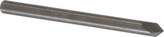 Accupro - 1/8" Diam 2 Flute Single End Solid Carbide Chamfer Mill - USA Tool & Supply