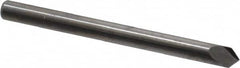 Accupro - 1/8" Diam 2 Flute Single End Solid Carbide Chamfer Mill - USA Tool & Supply