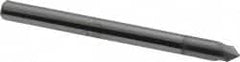 Accupro - 1/8" Diam 2 Flute Single End Solid Carbide Chamfer Mill - USA Tool & Supply