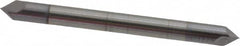 Accupro - 1/8" Diam 2 Flute Double End Solid Carbide Chamfer Mill - USA Tool & Supply