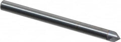 Accupro - 1/8" Diam 2 Flute Single End Solid Carbide Chamfer Mill - USA Tool & Supply