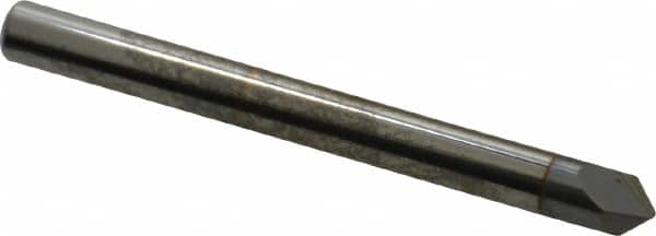 Accupro - 3/16" Diam 2 Flute Single End Solid Carbide Chamfer Mill - USA Tool & Supply