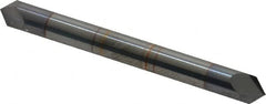 Accupro - 3/16" Diam 2 Flute Double End Solid Carbide Chamfer Mill - USA Tool & Supply