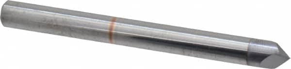 Accupro - 3/16" Diam 2 Flute Single End Solid Carbide Chamfer Mill - USA Tool & Supply