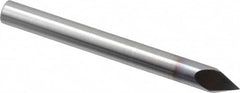 Accupro - 1/4" Diam 2 Flute Single End Solid Carbide Chamfer Mill - USA Tool & Supply