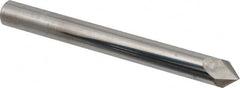 Accupro - 1/4" Diam 2 Flute Single End Solid Carbide Chamfer Mill - USA Tool & Supply