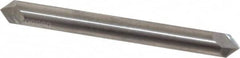 Accupro - 1/4" Diam 2 Flute Double End Solid Carbide Chamfer Mill - USA Tool & Supply