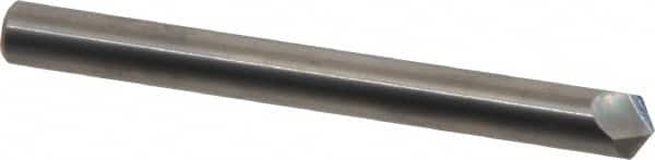 Accupro - 1/4" Diam 2 Flute Single End Solid Carbide Chamfer Mill - USA Tool & Supply