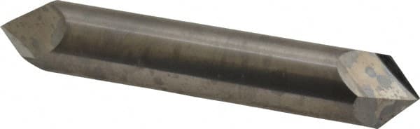 Accupro - 1/2" Diam 2 Flute Double End Solid Carbide Chamfer Mill - USA Tool & Supply