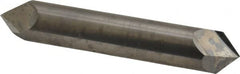 Accupro - 1/2" Diam 2 Flute Double End Solid Carbide Chamfer Mill - USA Tool & Supply