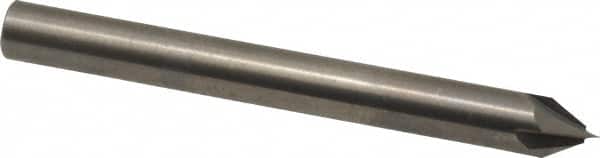Accupro - 1/4" Diam 4 Flute Single End Solid Carbide Chamfer Mill - USA Tool & Supply