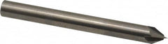 Accupro - 1/4" Diam 4 Flute Single End Solid Carbide Chamfer Mill - USA Tool & Supply