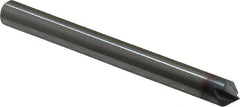 Accupro - 1/4" Diam 4 Flute Single End Solid Carbide Chamfer Mill - USA Tool & Supply