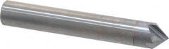 Accupro - 3/8" Diam 4 Flute Single End Solid Carbide Chamfer Mill - USA Tool & Supply