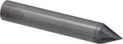 Accupro - 1/2" Diam 4 Flute Single End Solid Carbide Chamfer Mill - USA Tool & Supply