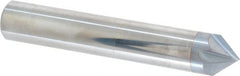 Accupro - 1/2" Diam 4 Flute Single End Solid Carbide Chamfer Mill - USA Tool & Supply