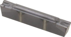 Kennametal - 300G GMP Grade KC5025, 3mm Cutting Width Carbide Grooving Insert - 3.5mm Max Depth of Cut, Neutral, 0.4mm Corner Radius, TiAlN Finish - USA Tool & Supply