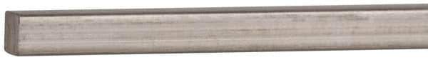 Value Collection - 12" Long x 1/8" High x 1/8" Wide, Plain Key Stock - Stainless Steel - USA Tool & Supply