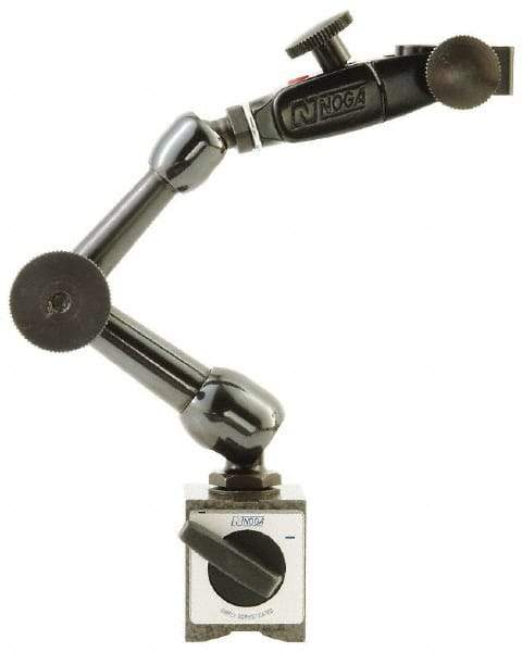 Noga - 0.001" Graduation, 0-100 Dial Reading, Indicator & Base Kit - 2-9/32" Dial Diam - USA Tool & Supply