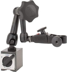 Noga - 70 Lb Magnetic Force, Fine Adjustment Indicator Positioner & Holder with Base - Articulated Arm, Rectangular Base, 35mm Base Height, 40mm Base Length, 30mm Base Width - USA Tool & Supply