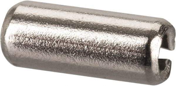 Value Collection - 3/32" Diam x 1/4" Long Slotted Spring Pin - Grade 18-8 Stainless Steel - USA Tool & Supply