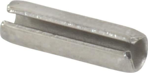 Value Collection - 1/8" Diam x 7/16" Long Slotted Spring Pin - Grade 18-8 Stainless Steel - USA Tool & Supply