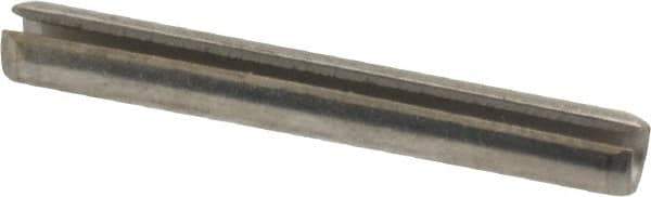 Value Collection - 1/8" Diam x 1" Long Slotted Spring Pin - Grade 18-8 Stainless Steel - USA Tool & Supply