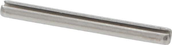 Value Collection - 1/8" Diam x 1-1/4" Long Slotted Spring Pin - Grade 18-8 Stainless Steel - USA Tool & Supply
