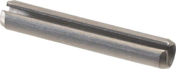 Value Collection - 3/16" Diam x 1-1/8" Long Slotted Spring Pin - Grade 18-8 Stainless Steel - USA Tool & Supply