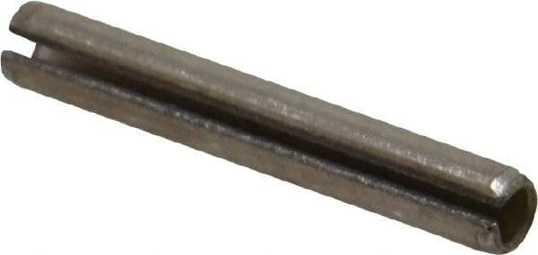 Value Collection - 3/16" Diam x 1-1/4" Long Slotted Spring Pin - Grade 18-8 Stainless Steel - USA Tool & Supply